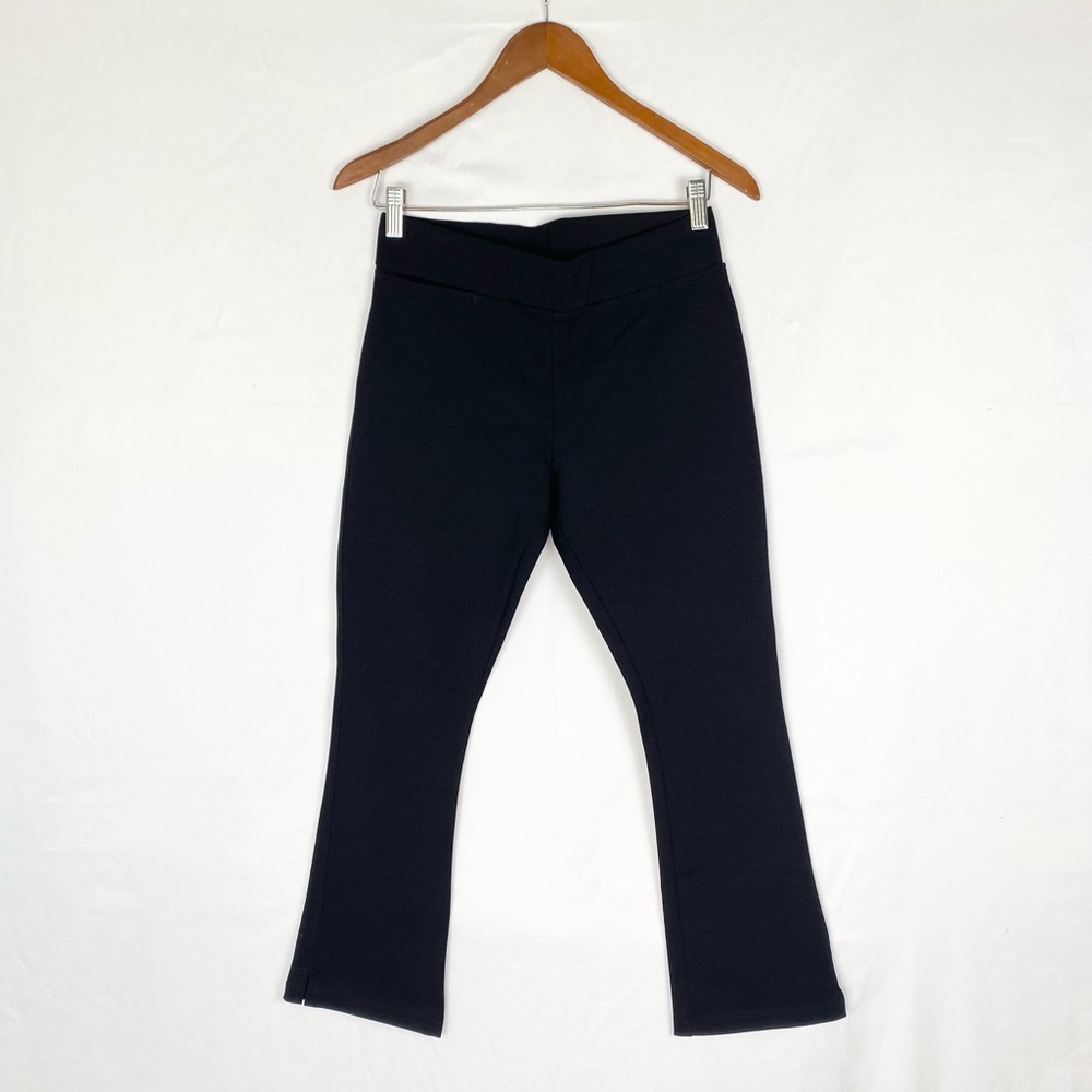 American Giant Ponte Kick Flare Pant Black Size 6 Mid Rise Stretch